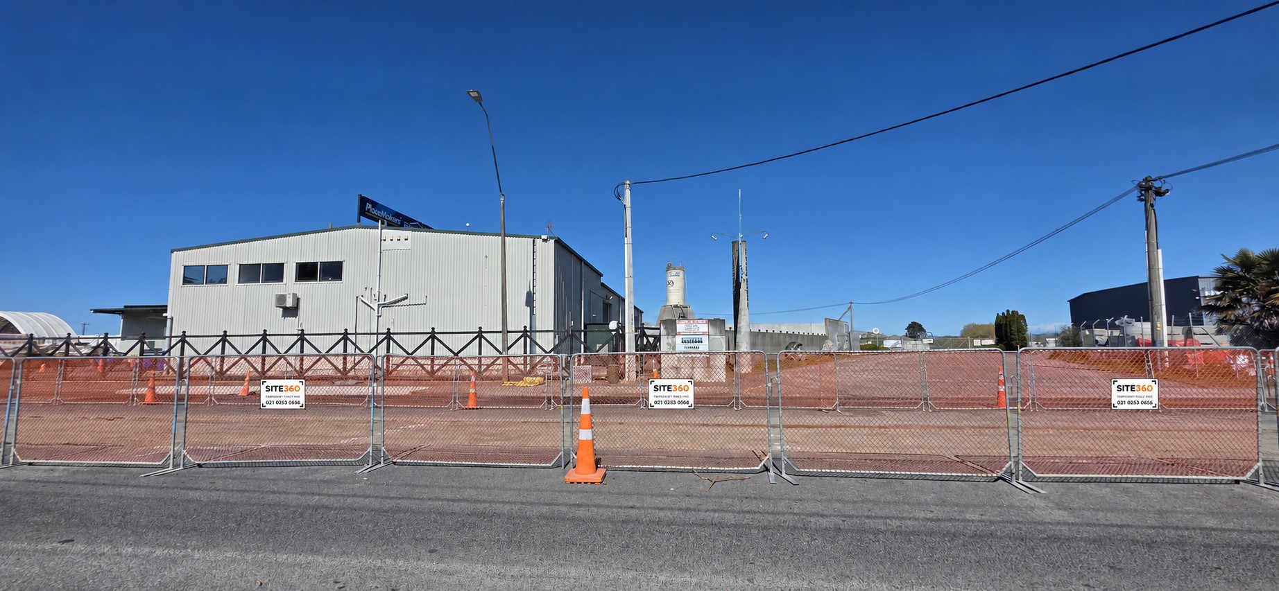 Site360 fencing around a construction site in Hastings