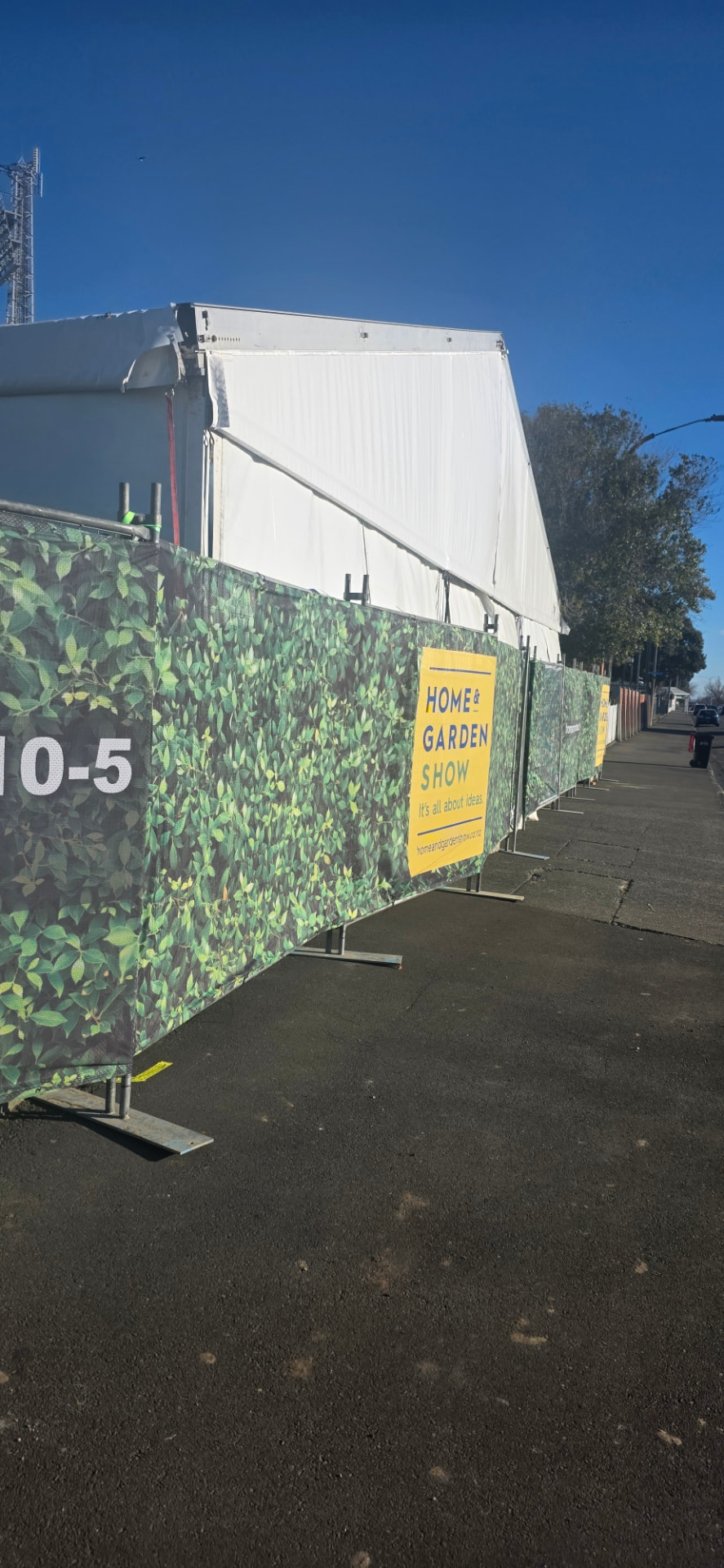 Site360 printed event fencing at a home and garden show